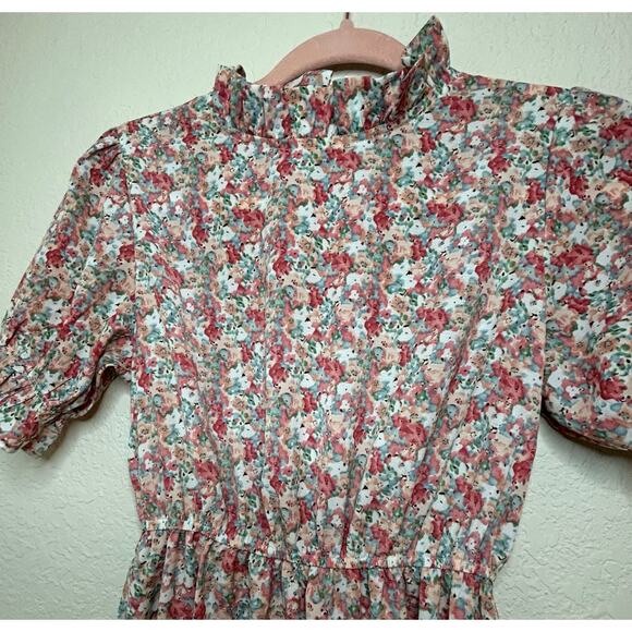 Indie & Co. Dress X-Small Amelia Floral Cottage Core Ruffle Like New Feminine - Picture 8 of 16